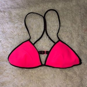 Pink bikini top